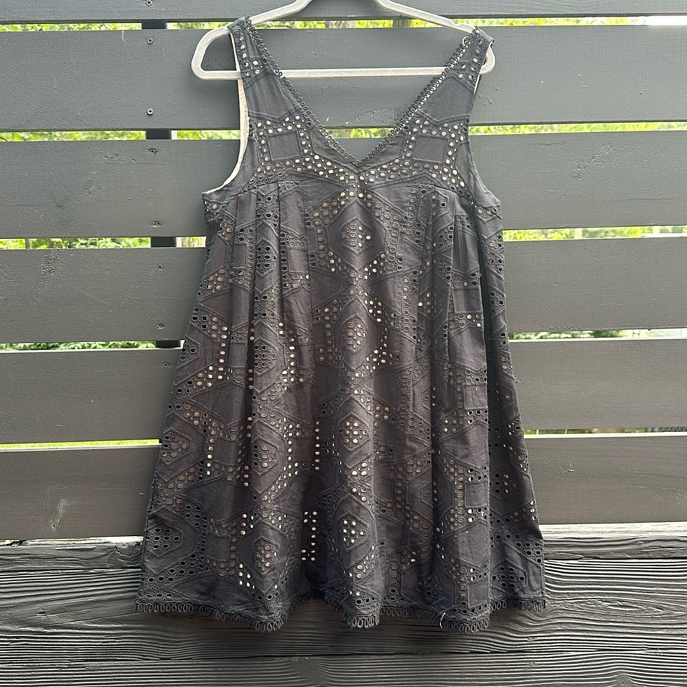 Anthro A line dress with pockets